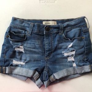 Lot of Mudd & So Jrs Distressed Jean Shorts Sz 5